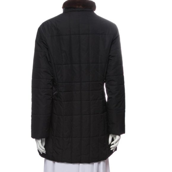 Andrew Marc Mink Fur Parka Small Jacket Ski Snow - Picture 3 of 3